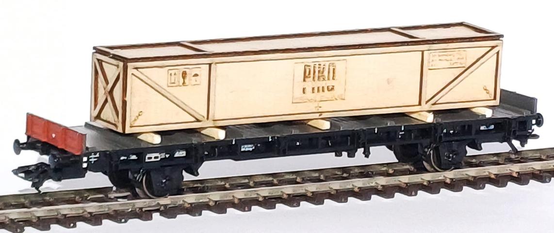 Loewe Wagonladingen 2467 Belading transportkist Piko 120 mm (Tijdperk III-IV)