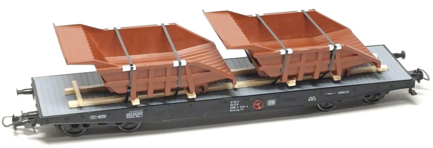 Loewe Wagonladingen 2551 Belading kiepbakken, 140 mm