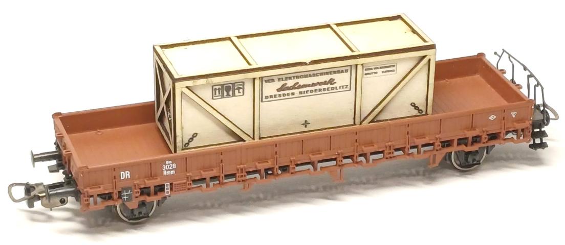 Loewe Wagonladingen 2561 Belading transportkist Sachsenwerk, 70 mm
