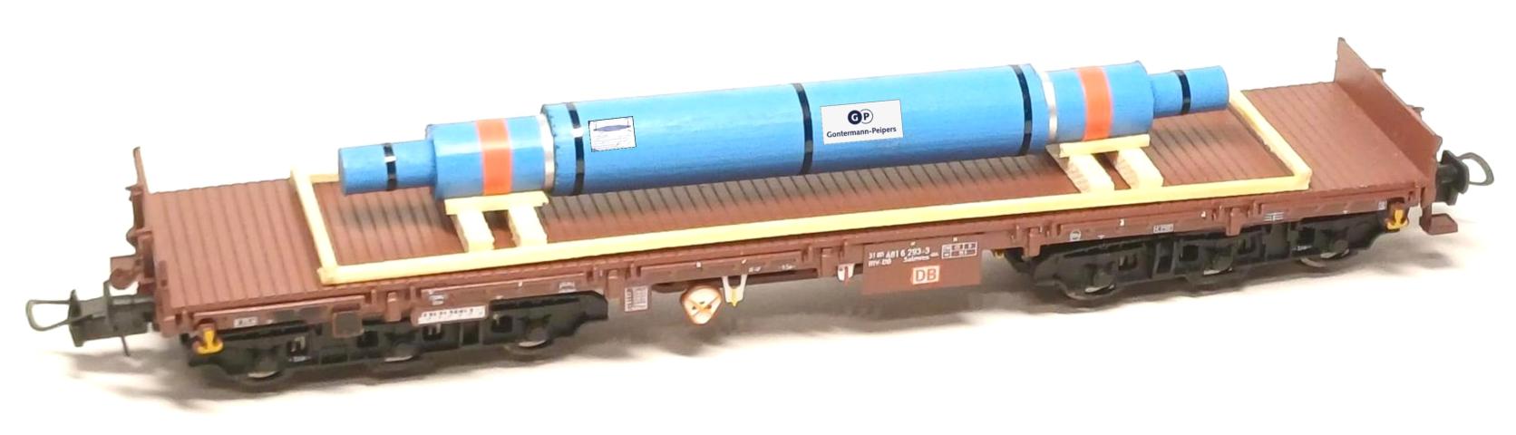 Loewe Wagonladingen 2567 Belading walserijwals Gontermann, groot, 130 mm