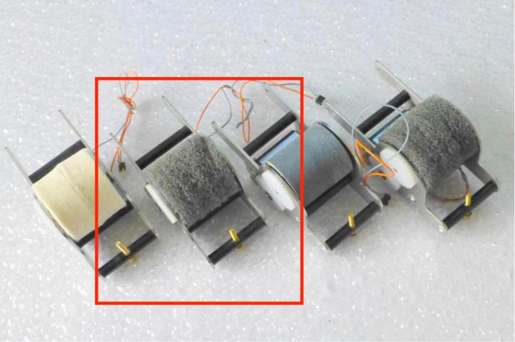 Lux 9033 H0-Schleifwerk komplett, mit Ronde Art.-Nr. 9045 und  Faulhaber¹-Motor.Für den Einsatz in allen H0-Schienen- und Oberleitungsschleifwagen und allen MLR-1 Mittelleiterreinigungswagen.