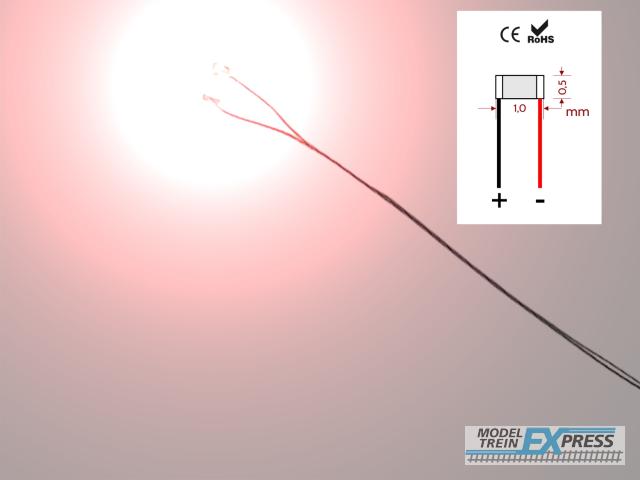 Mafen 040202 LED 0402 Rot - Vorverdrahtet (10 Stk.)