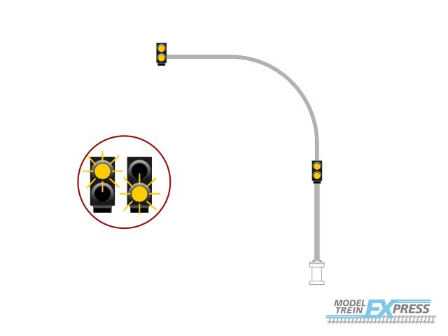 Mafen 383009 Gelb blinkende Bogenampel - links