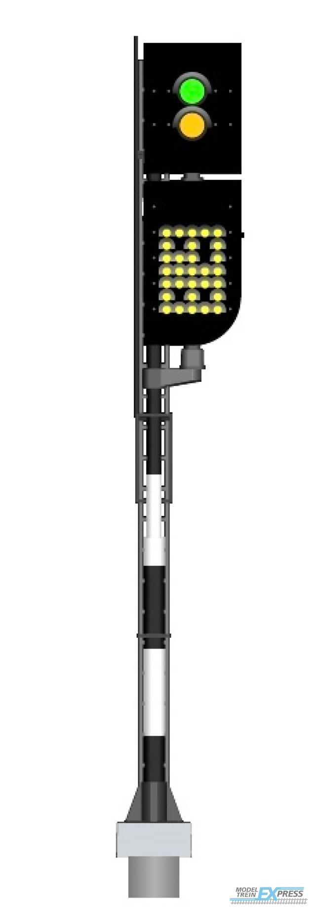 Mafen 913714 NS - Vorsignal mit Geschwindigkeitsanzeiger (Grün/Gelb) - rechts