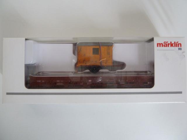 Marklin gebruikt materiaal 00753-19 DB rongenwagen met bouwkeet, bouwkeet geverfd, in doos