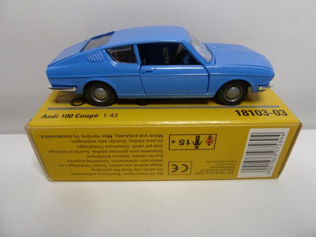 Marklin gebruikt materiaal 18103-03B Audi 100 Coupé blauw, in goede staat, in doos