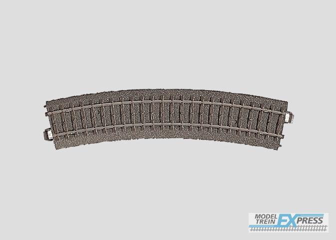 Marklin gebruikt materiaal 24224 Marklin Gleis geb.r437,5 mm,24,3 Gr.