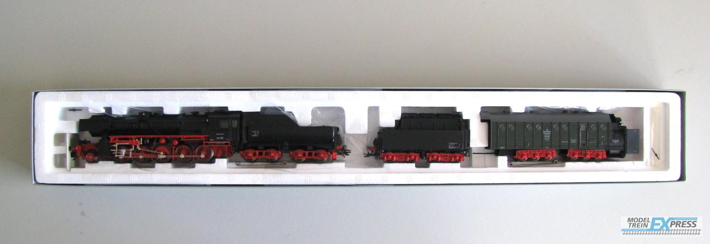 Marklin gebruikt materiaal 26830 Marklin set met DB stoomlok BR 52 en stoomsneeuwruimer, Digital Sound, zgan in doos