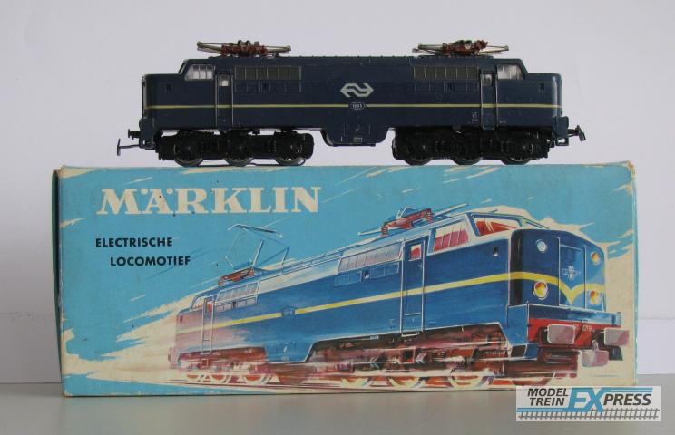 Marklin gebruikt materiaal 3051.3 Marklin NS Elok 1223 blauw, ( z.g.a.n. in doos ) andere doos dan op foto