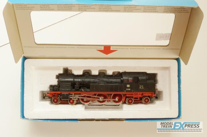 Marklin gebruikt materiaal 3106 Stoomlok BR 76 NR 76 355 digitaal met hoogvermogen motor in doos