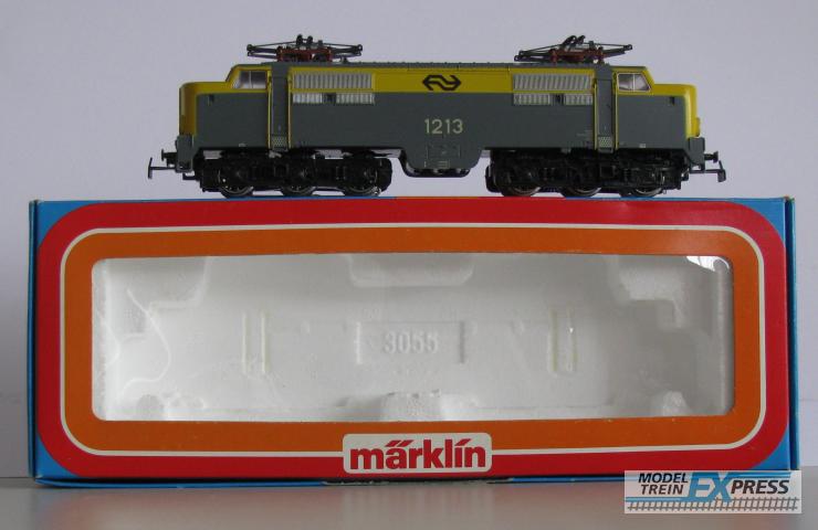 Marklin gebruikt materiaal 3168.1 Märklin NS elok 1213 geel/grijs, gebruikt in goede staat in doos