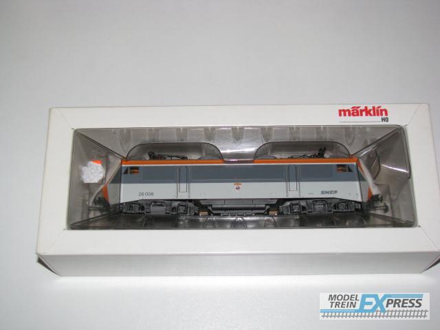 Marklin gebruikt materiaal 3334.1 Marklin SNCF elok BB 26 006 "Mulhouse", digitaal, omgebouwd naar 5-sterrenaandrijving, zgan in doos