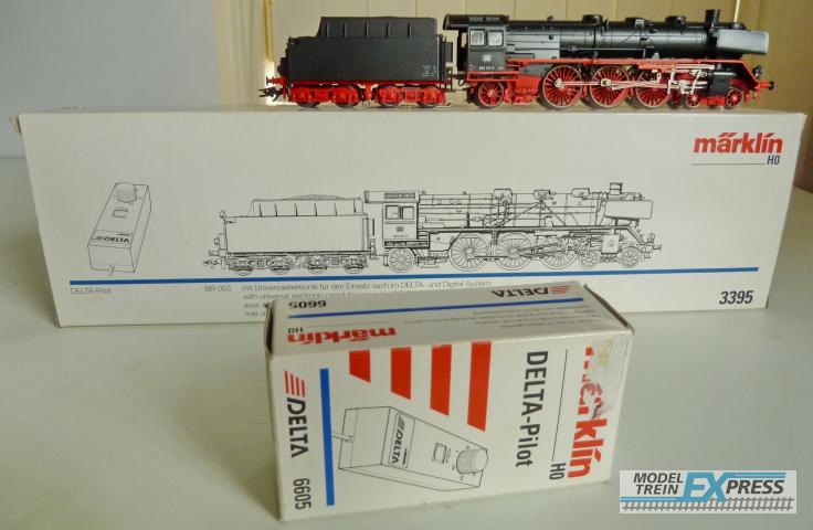 Marklin gebruikt materiaal 3395 Marklin Stoomloc met tender BR 003 131-0 DB hoogvermogen digitaal met 6090 decoder zgs in doos