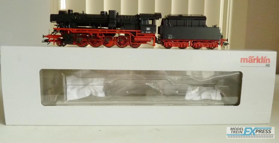 Marklin gebruikt materiaal 37040 Marklin serie 50.40 an de (DB). Ombouwversie met nieuwbouw-hoogvermogenketel en Franco-Crosti-rookgasvoorverwarming z.g.a.n in doos mfx