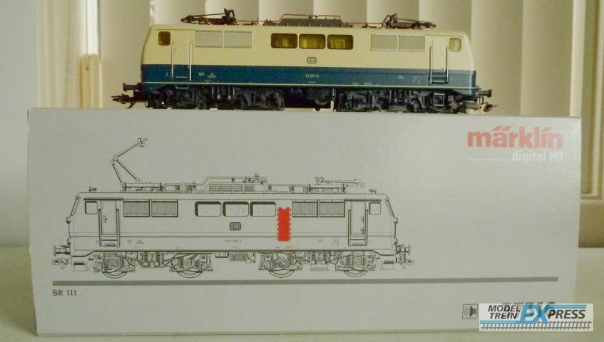 Marklin gebruikt materiaal 37316 Märklin 37316 E-Loc BR111 DB z.g.a.n in doos