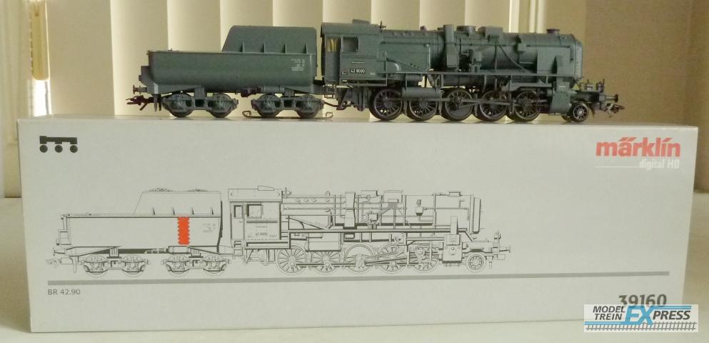 Marklin gebruikt materiaal 39160 Marklin BR 42.90 Franco-Crosti van de Deutsche Bundesbahn (DB). z.g.a.n in doos