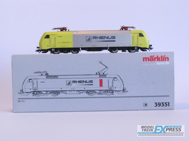 Marklin gebruikt materiaal 39351 Marklin Baureihe 152 des Siemens Lokpools Dispolok.Mit Digital-Decoder, C-Sinus- Motor, Fernscheinwerfern und Geräuschmodul