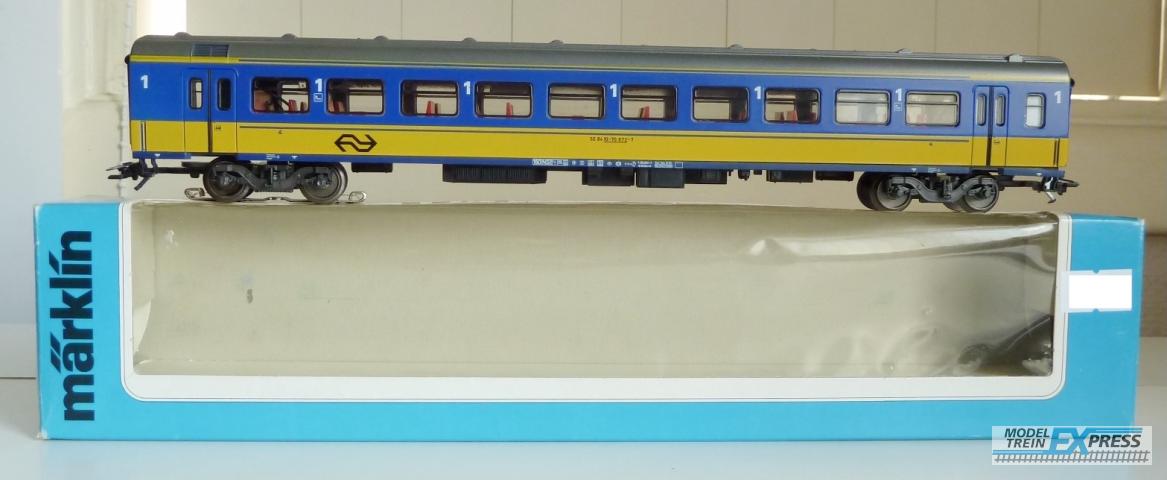 Marklin gebruikt materiaal 4165.1 Marklin NS ICR rijtuig 2e klasse met verlichting