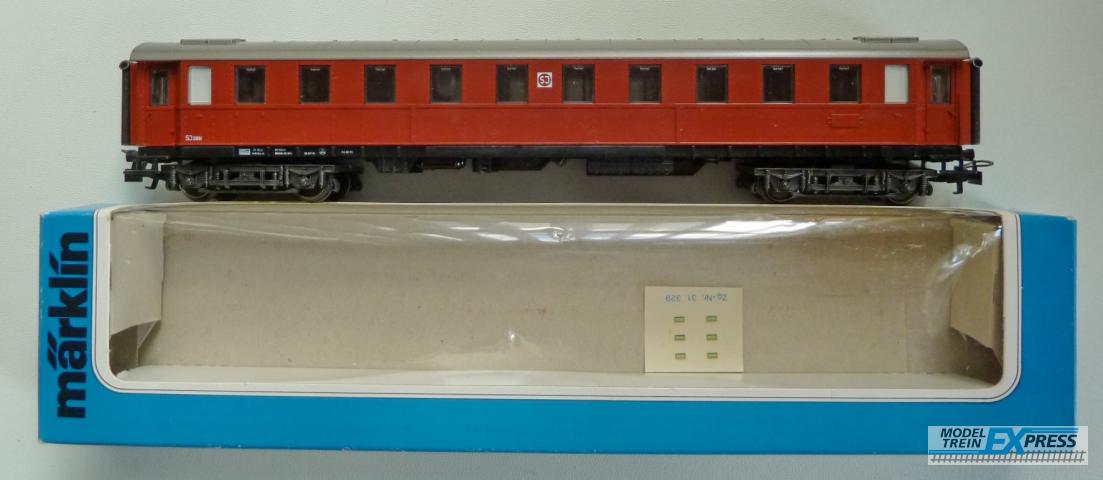 Marklin gebruikt materiaal 4179 Marklin 2 klass 2891 typ SJ, in doos