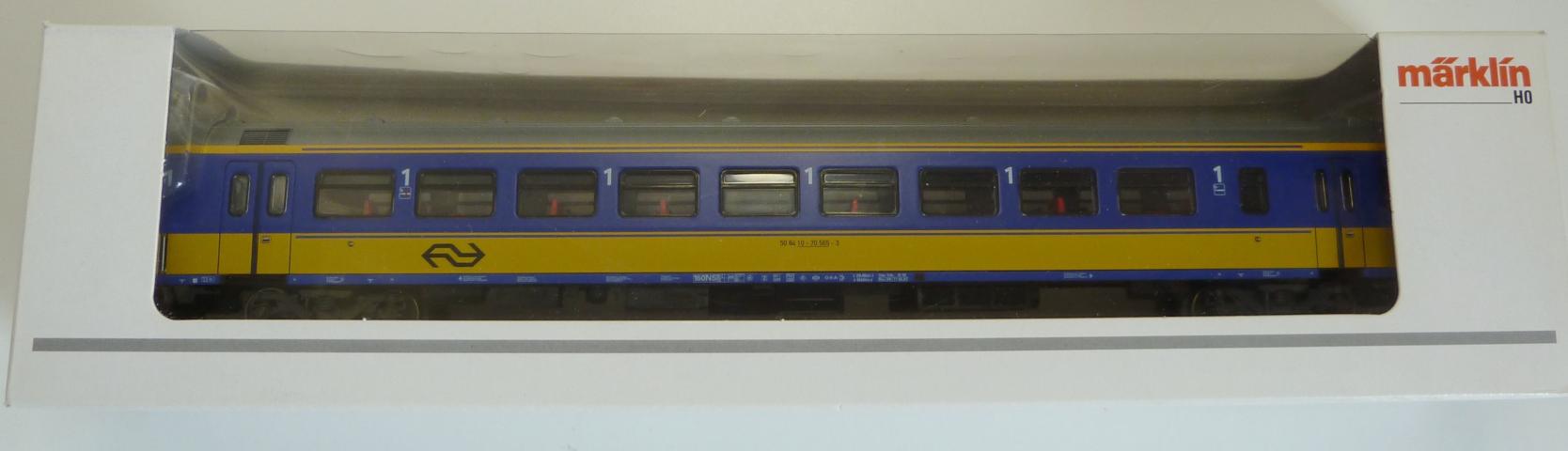 Marklin gebruikt materiaal 42644DC NS ICR rijtuig 1e klasse, met DC-assen, in goede staat, in doos