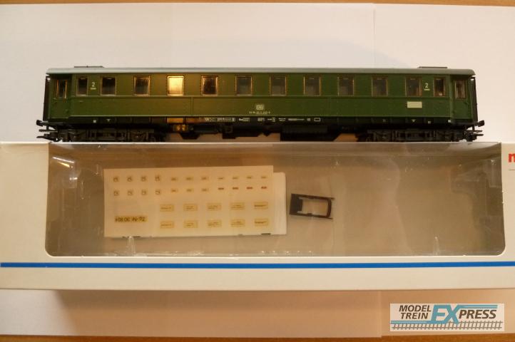 Marklin gebruikt materiaal 4276 Marklin 2e klas rijtuig DB in doos