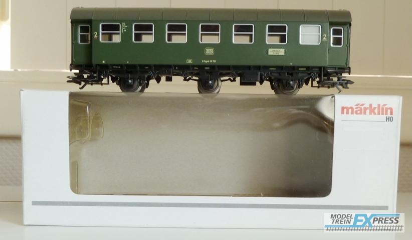 Marklin gebruikt materiaal 4318 Marklin Personenwagen 2. Kl. DB, zgan in doos