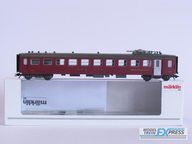 Marklin gebruikt materiaal 43390 Marklin Leichtstahl-Speisewagen "Restaurant"der SBB in doos