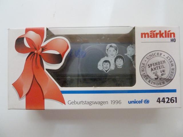 Marklin gebruikt materiaal 44261 Unicef verjaardagswagen 1996