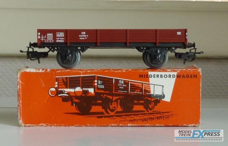 Marklin gebruikt materiaal 4503 Marklin Platte bakwagen van de DB (in doos rood)