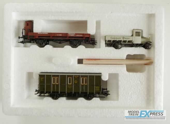 Marklin gebruikt materiaal 4509 Marklin wagenset Bauzug DRG z.g.a.n. in doos