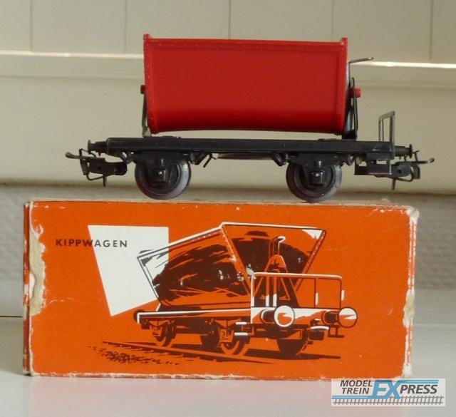 Marklin gebruikt materiaal 4513 Rode kiepwagen oud type (in doos rood )