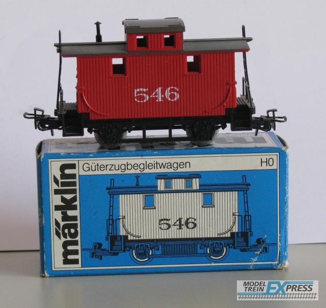 Marklin gebruikt materiaal 4578 Marklin USA Caboose red 546