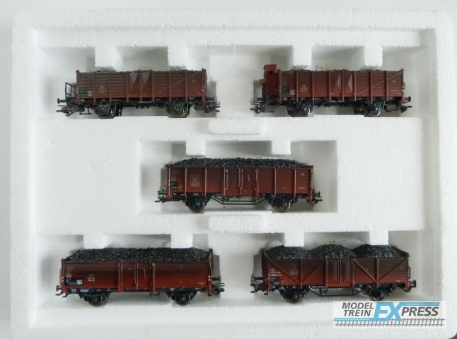 Marklin gebruikt materiaal 46034 Set Wagens "Kolentransport" 5 wagens neiuw in doos.