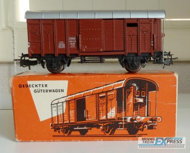 Marklin gebruikt materiaal 4605 Zwitserse gesloten goederenwagen, van de SBB/CFF, in bruin, goede staat met originele doos.