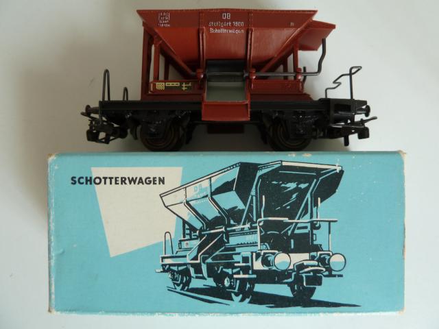 Marklin gebruikt materiaal 4610 Ballastwagen type Talbot van de Deutsche Bundesbahn (DB). (in doos licht blauw )
