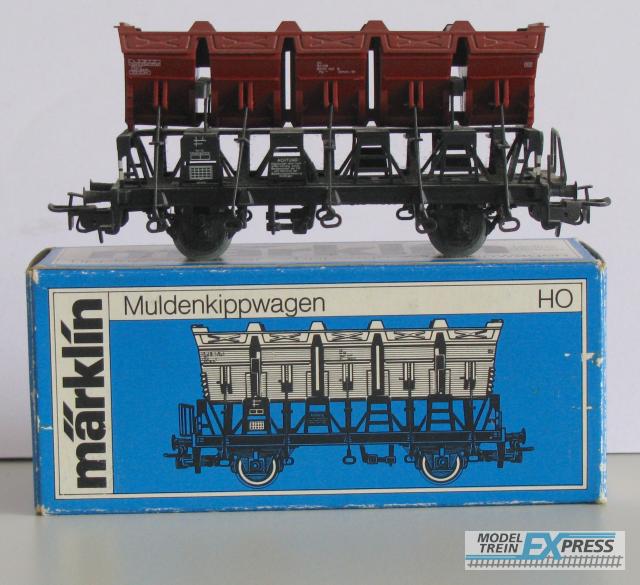 Marklin gebruikt materiaal 4635 Marklin Muldenkippwagen DB z.g.a.n in doos