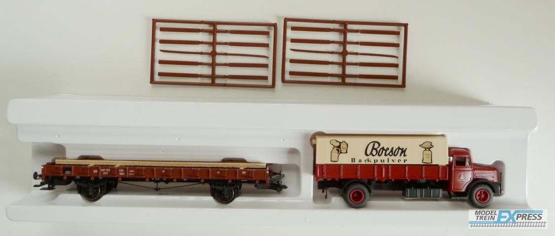 Marklin gebruikt materiaal 46361 Marklin Rungenwagen m.LKW MAN F8 DB z.g.a.n in doos