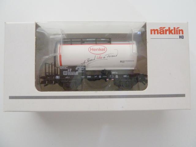 Marklin gebruikt materiaal 46429 DB ketelwagen "Henkel", in goede staat, in doos