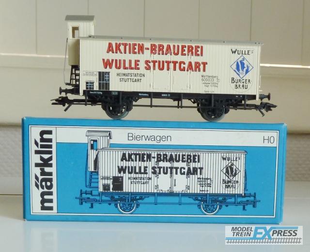 Marklin gebruikt materiaal 4678 Gesloten goederenwagen Aktien-Brauerei van de K.W.St.E.