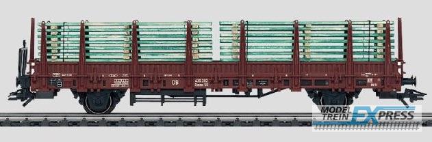 Marklin gebruikt materiaal 46975 Marklin Rungenwagen m.Bauholz DB, zgan in doos