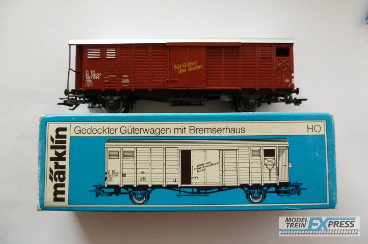 Marklin gebruikt materiaal 4698 Marklin gesloten goederenwagon SBB
