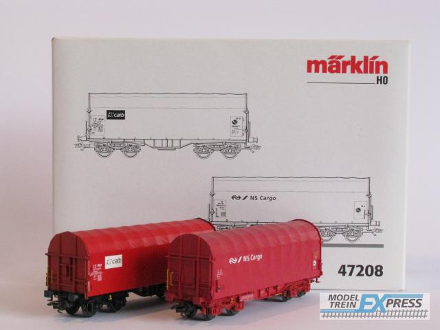 Marklin gebruikt materiaal 47208 Marklin wagenset voor Coils z.g.a.n in doos