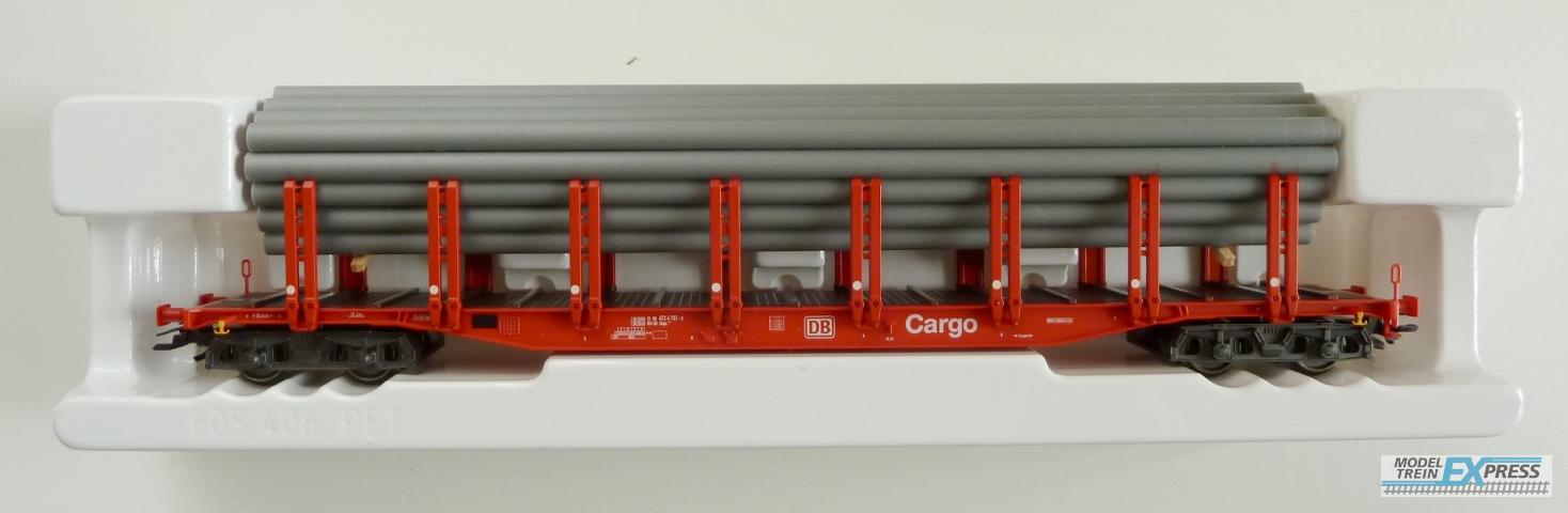 Marklin gebruikt materiaal 47716 Marklin rongenwagen met buislading DB Cargo ( Vedes ) nieuw in doos