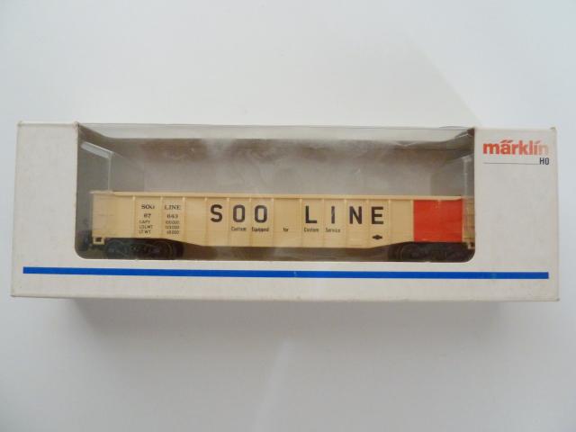 Marklin gebruikt materiaal 4774 Gondola "Soo Line", in goede staat, in doos