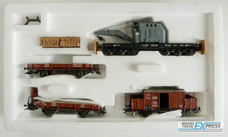 Marklin gebruikt materiaal 47893 Marklin 4-delige set 'Spoorwegbouw" DRG nieuw in doos