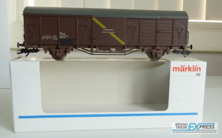 Marklin gebruikt materiaal 4831 Marklin OBB gesloten postwagen z.g.a.n in doos