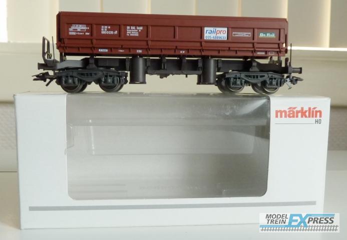 Marklin gebruikt materiaal 48452 Marklin Schüttgut-Kippwagen "On Rail" railpro nieuw in doos