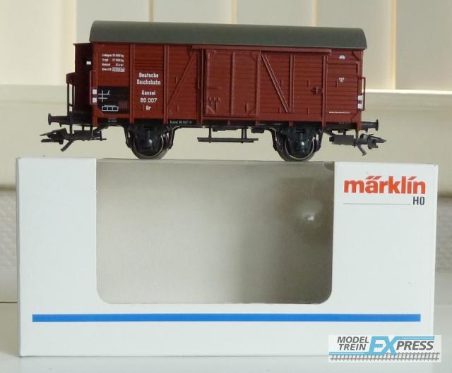 Marklin gebruikt materiaal 48750 Marklin Goederenwagen met remmeshuis DR z.g.a.n in doos