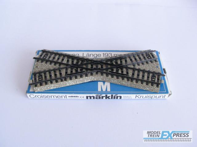 Marklin gebruikt materiaal 5114 Marklin kruising 193 mm 30 gr