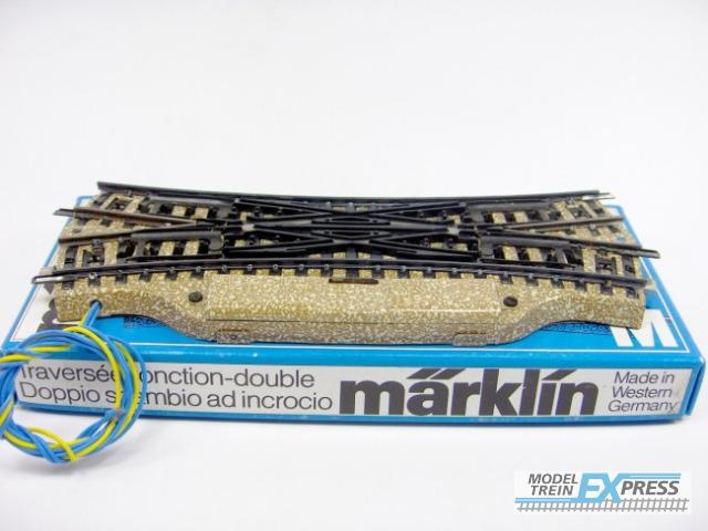 Marklin gebruikt materiaal 5207 Marklin Dubbel kruiswissel electrisch